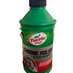 Turtle Wax Chrome Polish & Rust Remover Metal Shiner - Wheels - Sealed 12oz